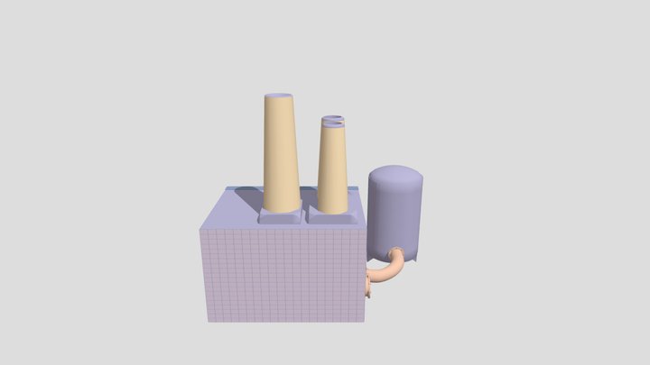 Завод(Factory) 3D Model