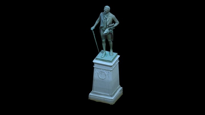 Statue of Alexander Hamilton 3D Model