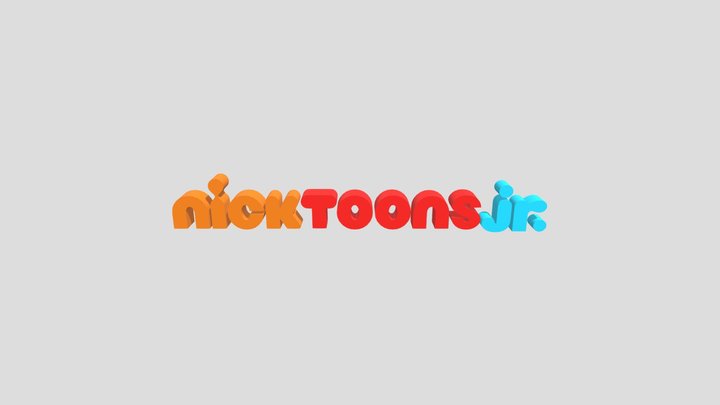Nick toons jr logo 2014 3D Model
