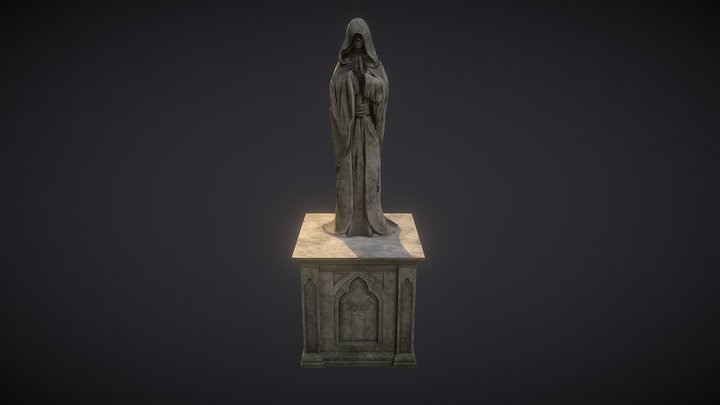 Cemetery statue 3D Model