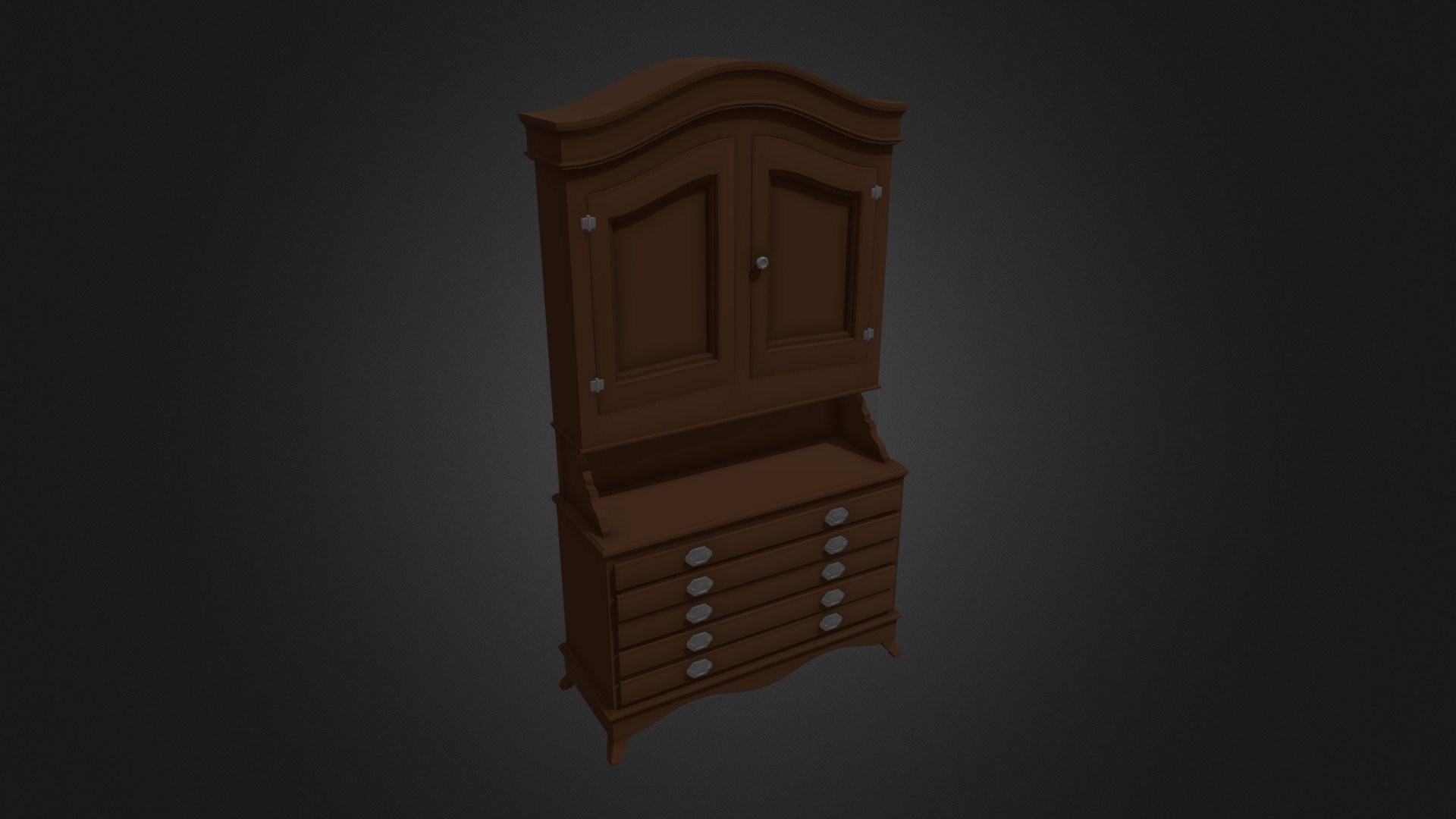 Cupboard Fancy - Download Free 3d Model By Gamedevmoot [c114947 