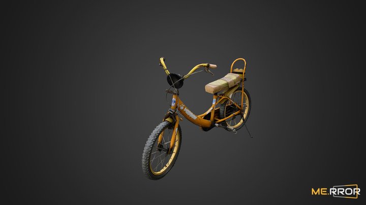 Rusty Kids Bicycle Photogrametry 3D Model