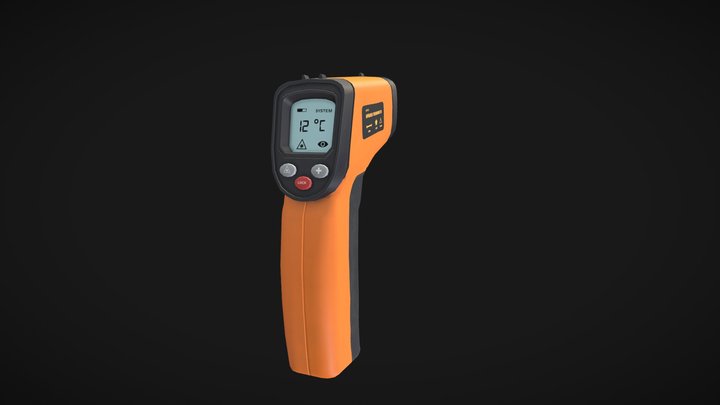 Infrared Thermometer 3D Model