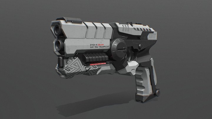 Angel Pistol 3D Model