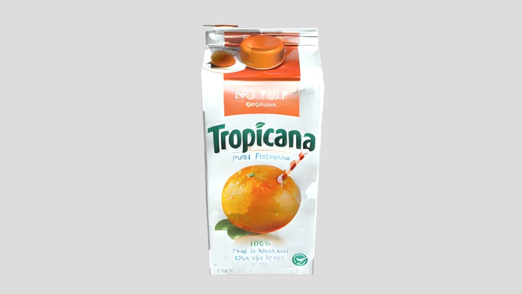 Tropicana orange juice carton