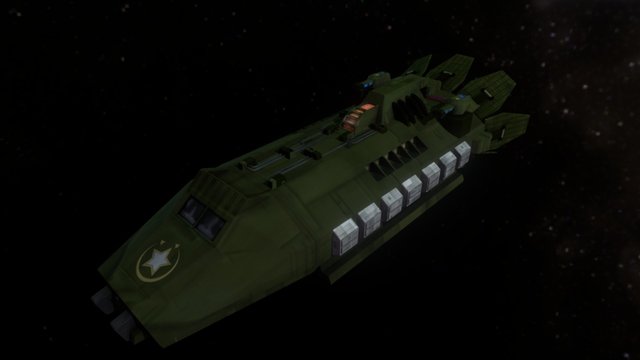 Troop Ship 3D Model