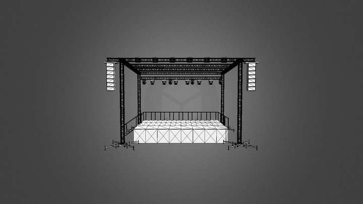 Basic stage 3D Model