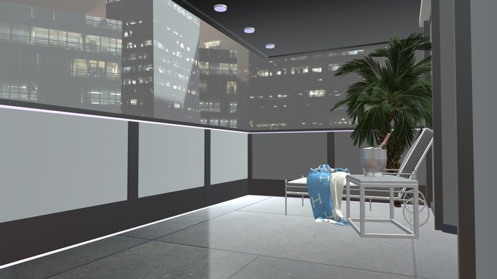 MIAMI BALCON  Exterior Scene - FVART3D 3D Model