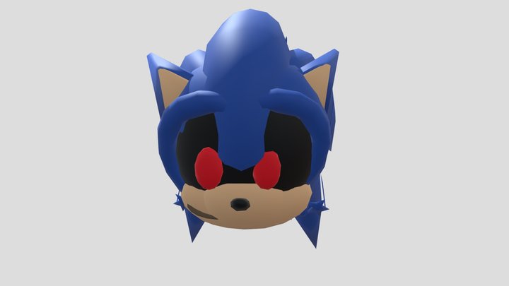 Sonic.exe Head 3D Model