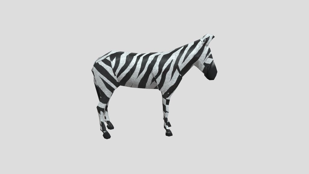 Lowpoly Zebra