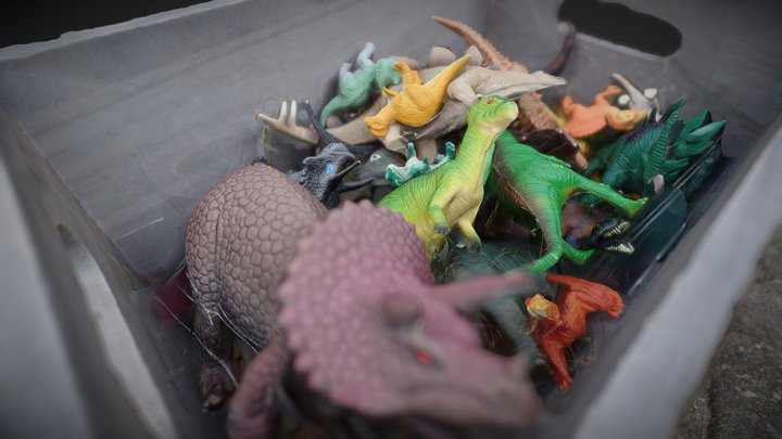 Box of Dinos- #3DST40 3D Model