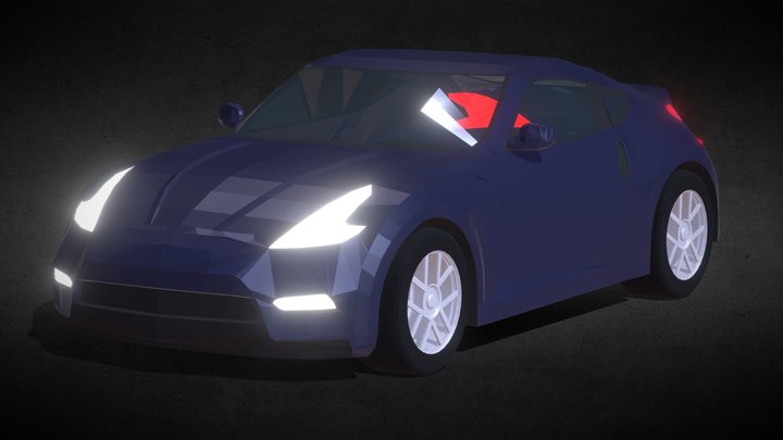 Nissan 370z (Low Poly) 3D Model