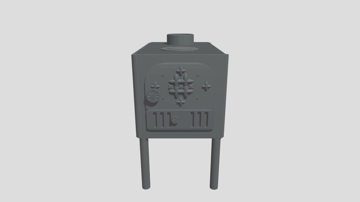 Чугунная печь ПЧ-2 – Modelo 3D gratuito STL