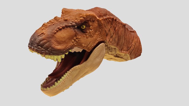 Jurassic Park T-Rex Head 3D Model