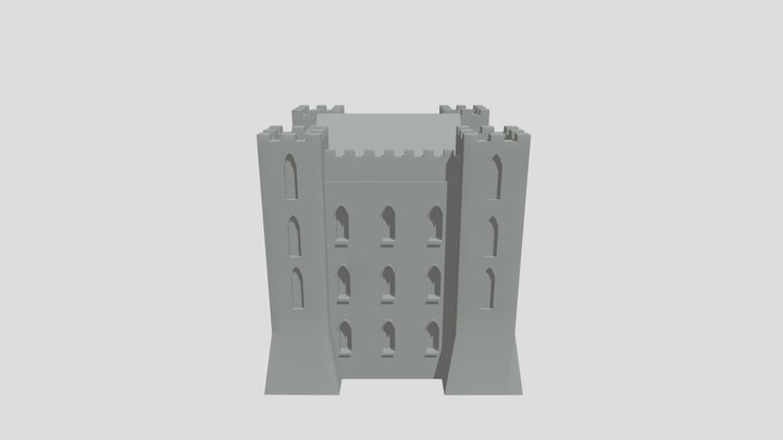 Castle Main Building 3D Model
