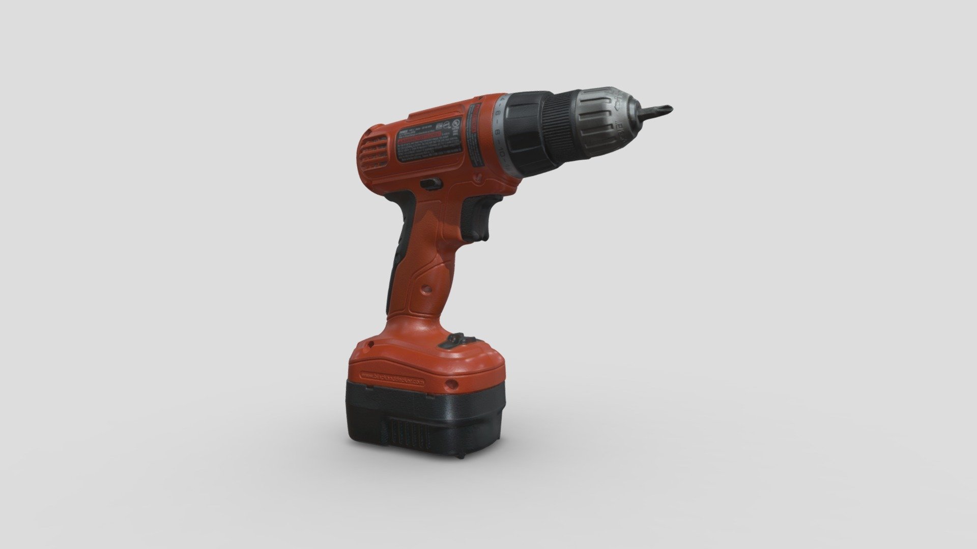 Black Decker Screw Gun VGS Inc 3D model by Capture It In 3D
