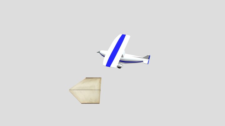Pesawat Kertas 3D Model