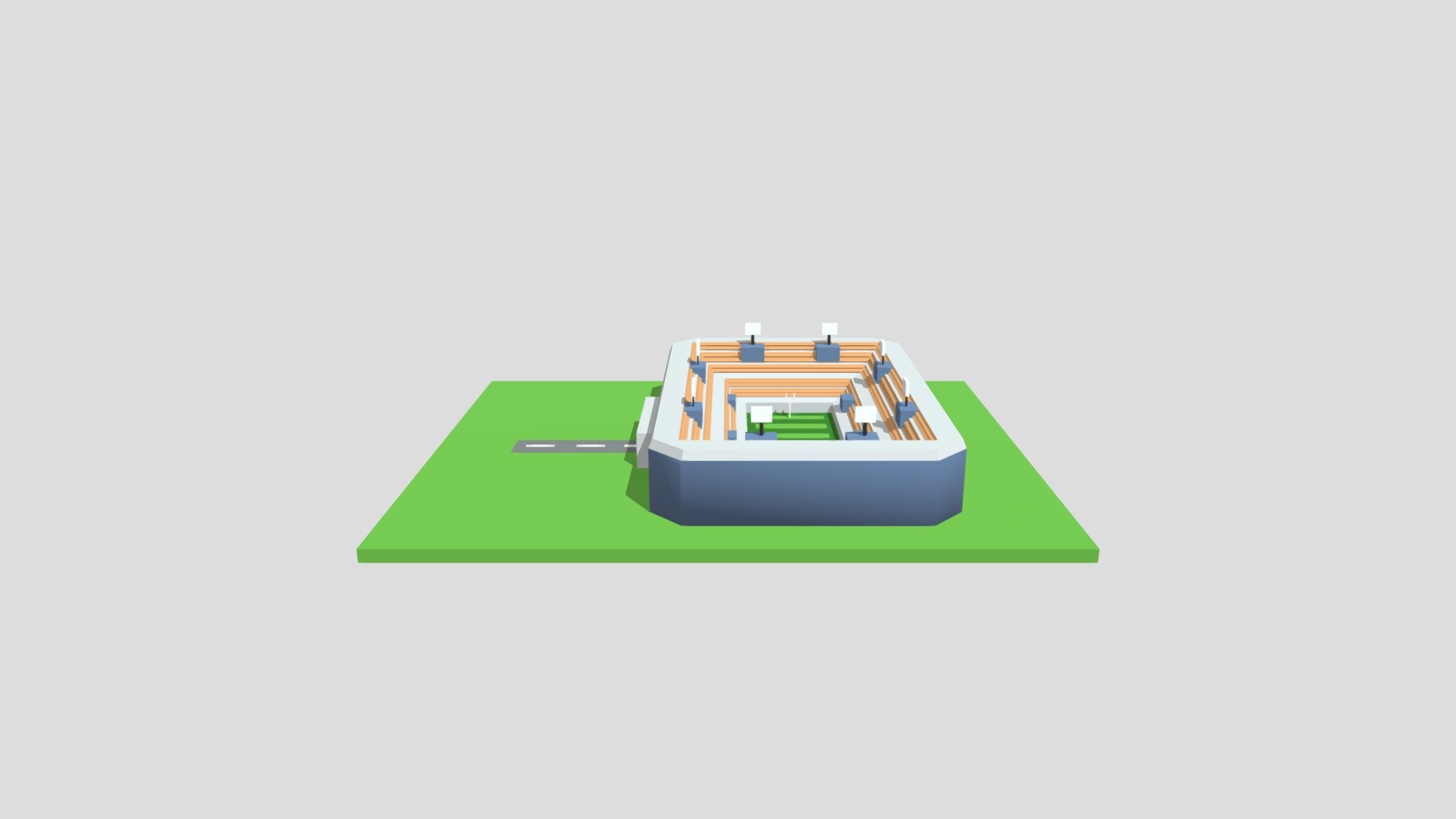 Football stadium from Poly by Google