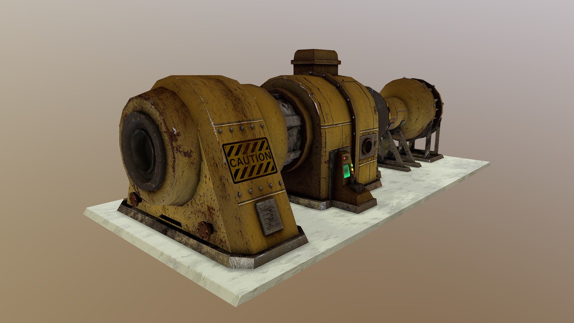 Rusty Electric Generator 3D model by iavi.3d [c11e708] Sketchfab