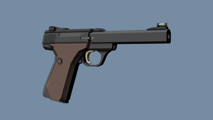 Low-Poly Browning Buck Mark .22