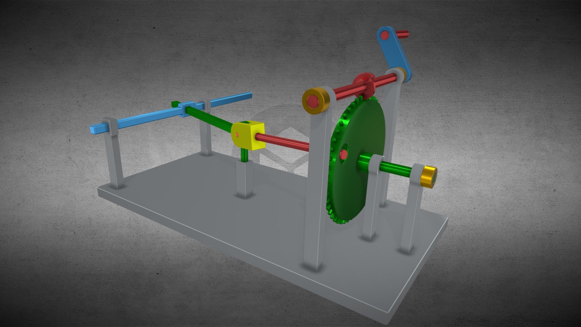 Spatial Slider-Crank Mechanism (Da Vinci)