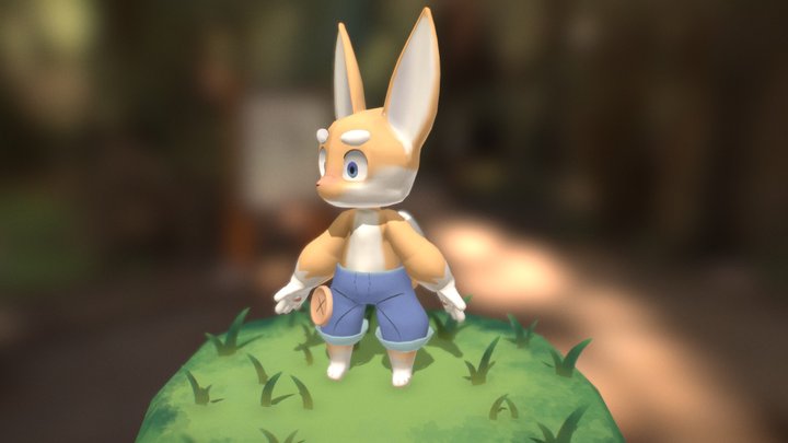 Little Fox 3D Model