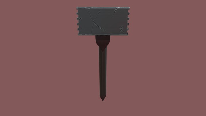 Evil Hammer 3D Model
