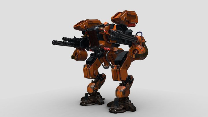 Combat robot 3D Model