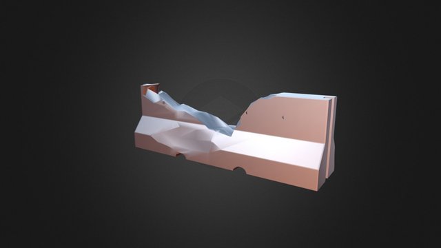 Regular Barricade - Destroyed 3D Model
