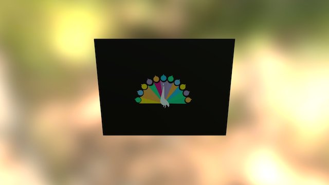 NBC (1962/1986 Peacock) 3D Model