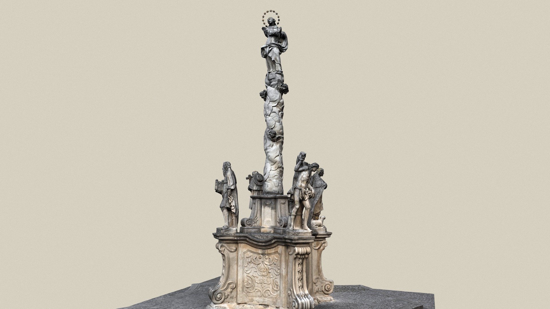Immaculatasäule — Sketchfab embed 3D viewer