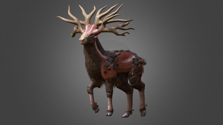 Tyranarcervus- Sentinal of the sands 3D Model