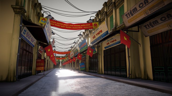 Vietnam's Old Town 3D Model