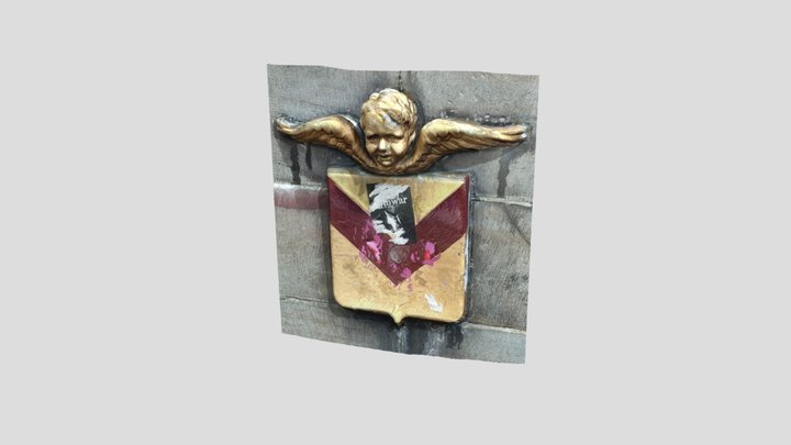 Cherub on bridge 3D Model