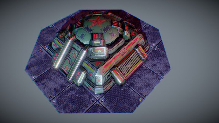 Soviet bunker terran 3D Model