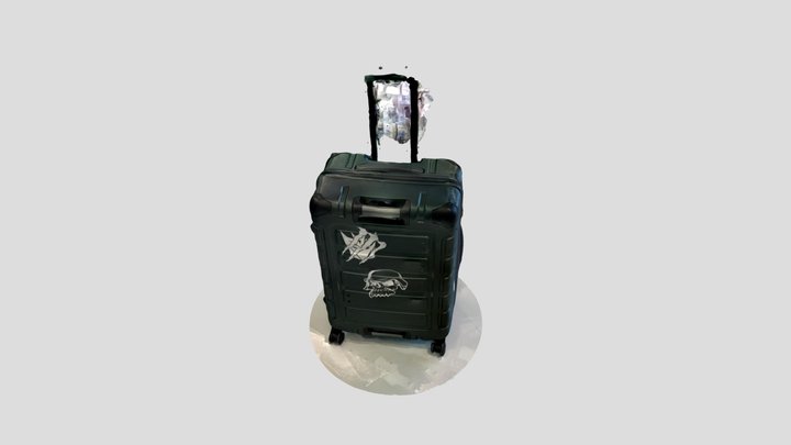 Suitcases spray paint 3D Model