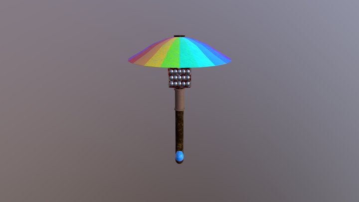 Hammer Umbrella 3D Model