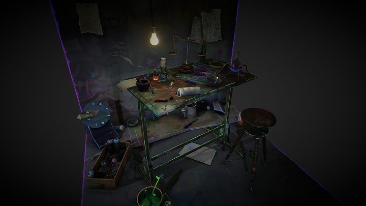 The Graffiti Alchemist 3D Model