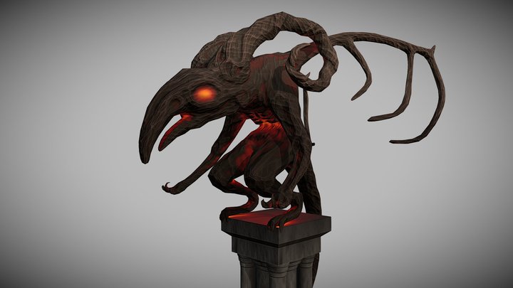 Fiery Gargoyle 3D Model