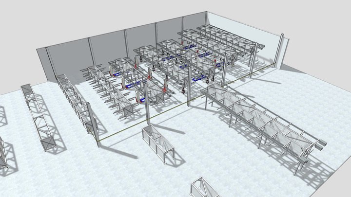 Data Rack Assembly Steps 3D Model