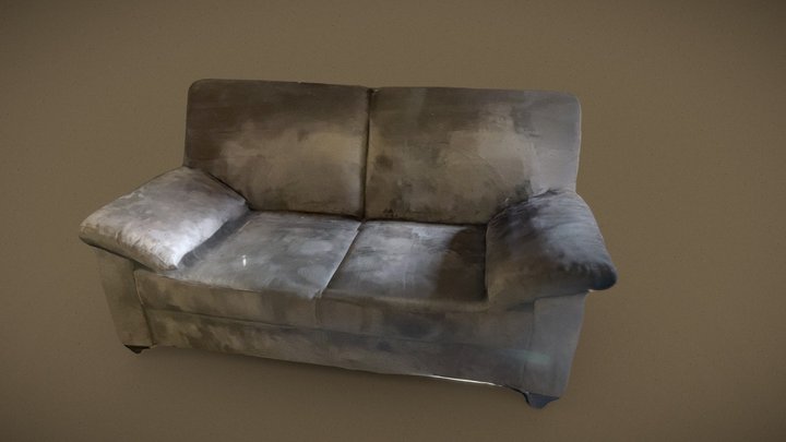 Grey Sofa 3D Model