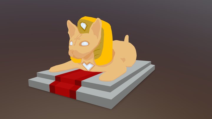 Stylised Sphynx 3D Model