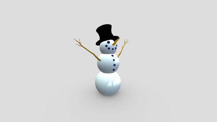 Snowman 3D Model