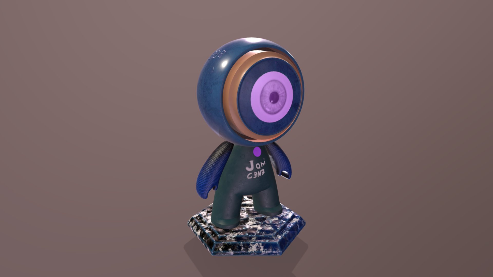 JaniC3N7 droid visualized as MeetMat2 body
