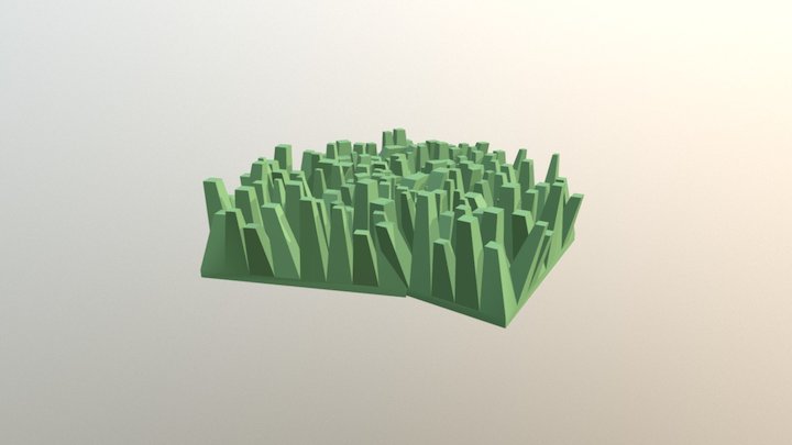 Grass Patch 3D Model