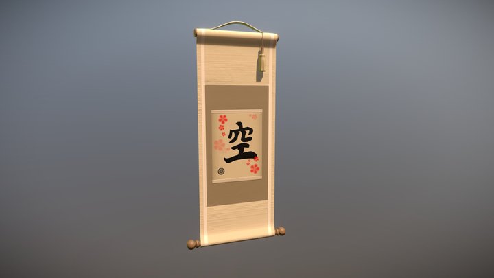 Japanese Parchment 3D Model