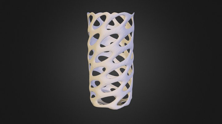 Twisted_Vase_Basic_-_Voronoi_Style 3D Model