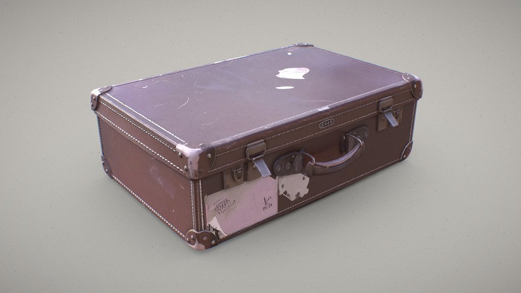 Vintage Leather Suitcase