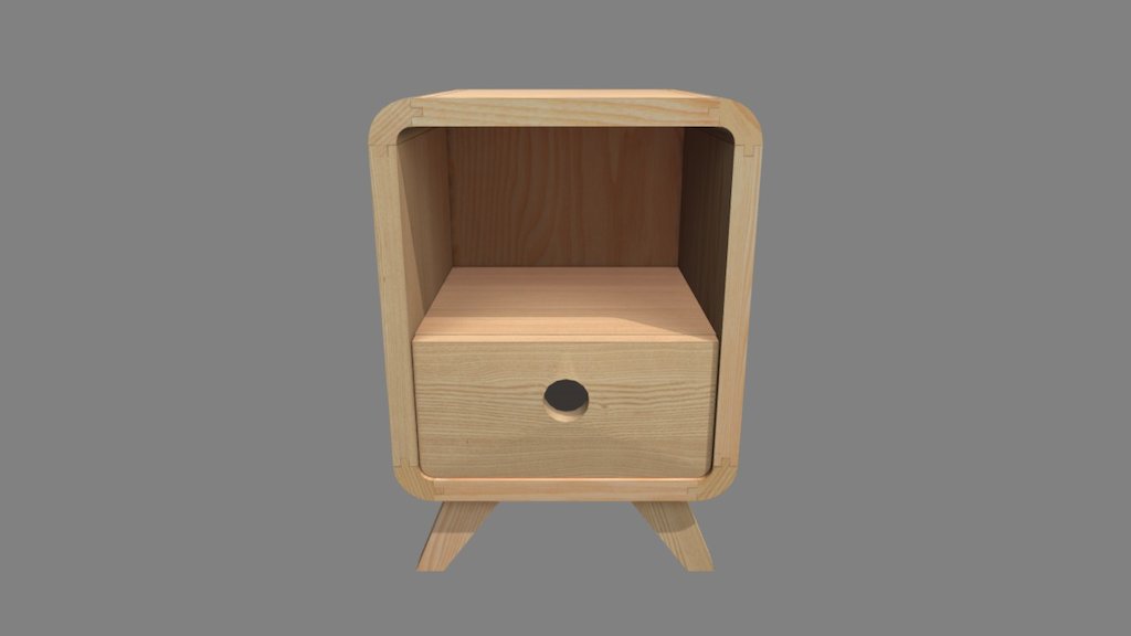 Table Chevet Bois Naturel