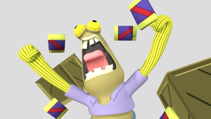 Chocolate Spongebob Squarepants 3D Model